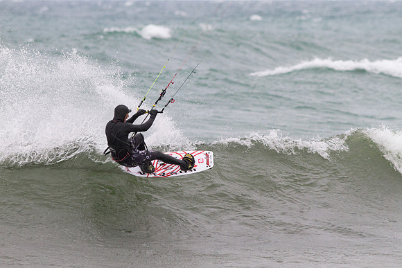 Kiteboarding at Frankfort, MI