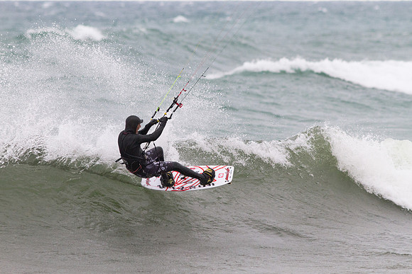 Kiteboarding at Frankfort, MI