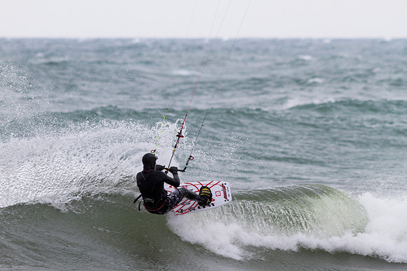 Kiteboarding at Frankfort, MI
