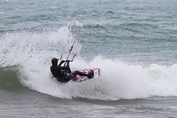 Kiteboarding at Frankfort, MI
