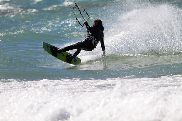 Kiteboarding at Leland, MI