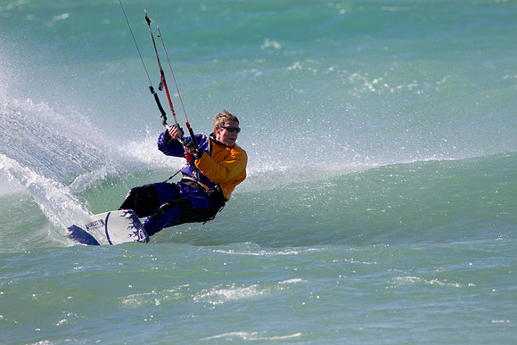 Kiteboarding at Leland, MI