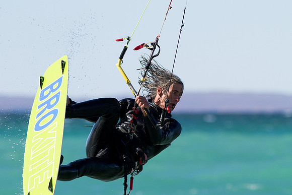 Kiteboarding at Leland, MI