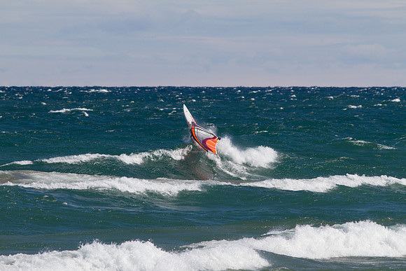 Windsurfing at the Keweenaw Peninsula