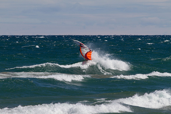 Windsurfing at the Keweenaw Peninsula