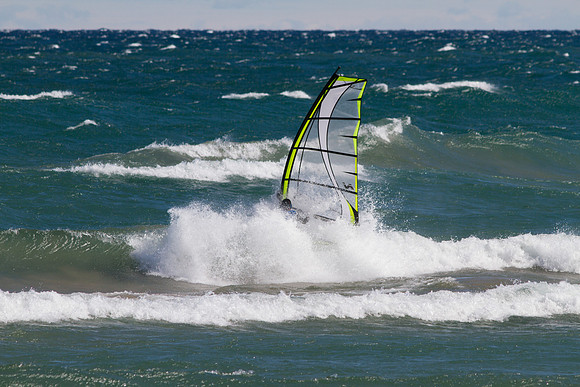 Windsurfing at the Keweenaw Peninsula