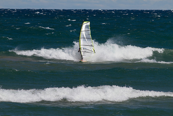 Windsurfing at the Keweenaw Peninsula