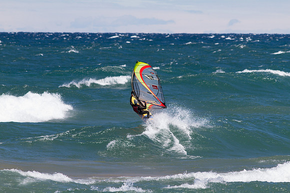 Windsurfing at the Keweenaw Peninsula