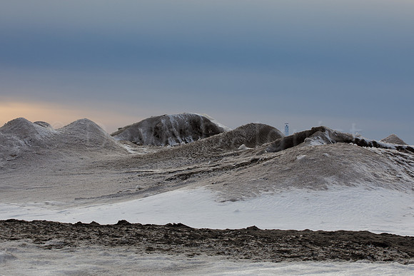 Shoreline Ice Conceals the Lighthouse