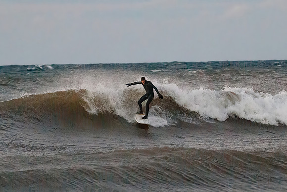 Surfing at McLain State Park