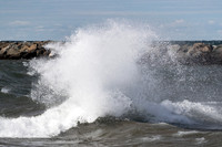 Marging Waves Inside the Breaker Wall