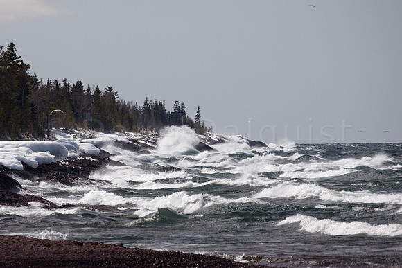 Lake Superior Spring Shoreline