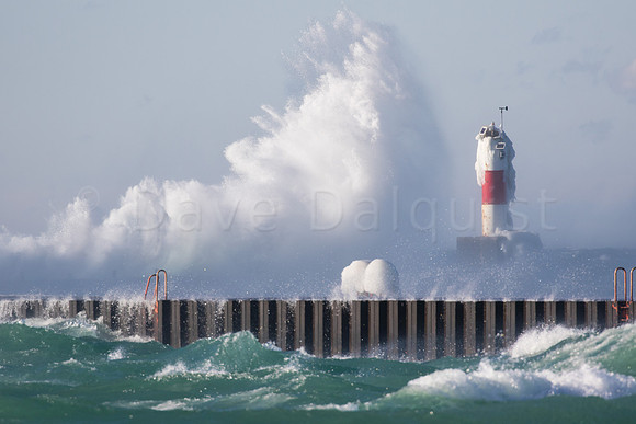 Frankfort MI Breakwaters, Lake Michigan