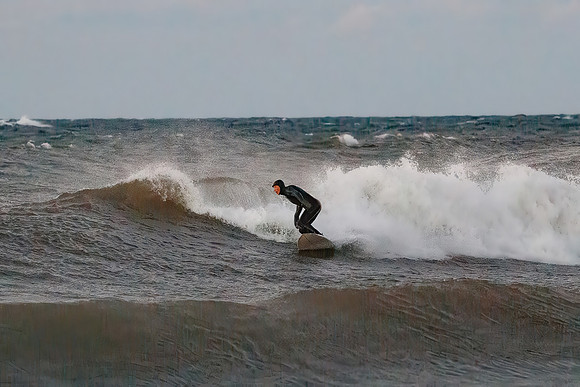 Surfing at McLain State Park