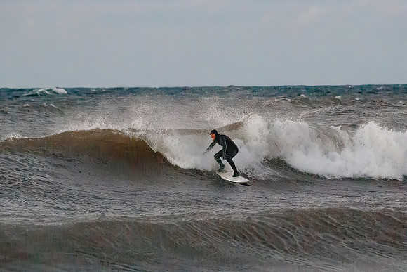 Surfing at McLain State Park