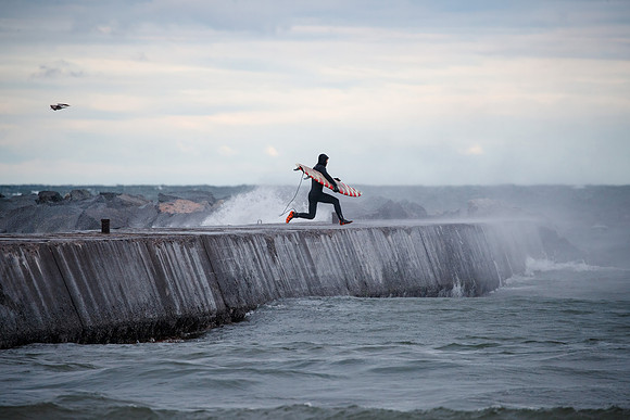 Surfing at McLain State Park – 11/17/24