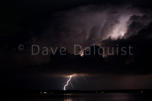 Lightning from Thunderstorms over Copper Harbor, MI (July 4, 2011)