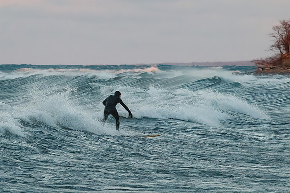 Surfing at McLain State Park
