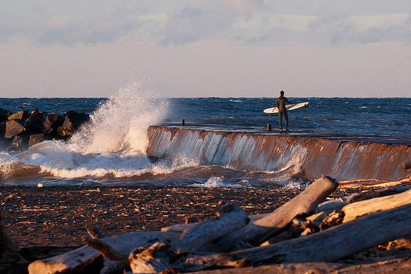 Surfing at McLain State Park